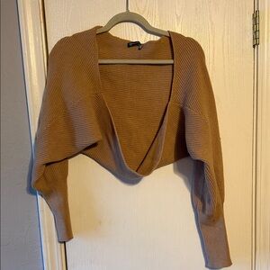 Elegant Brown Women's Shrug